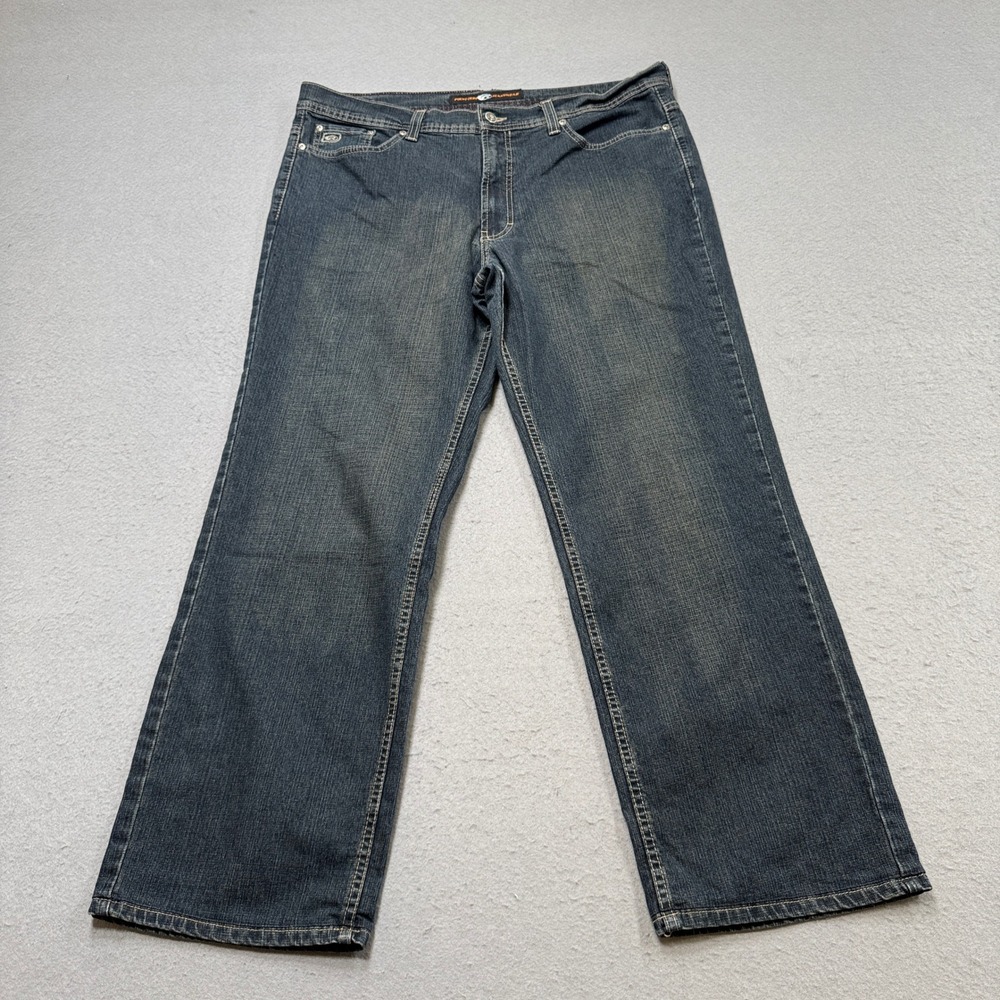Point Zero Jeans Men's 40 Blue Dark Wash Denim Straight Leg Relaxed Canada Y2K